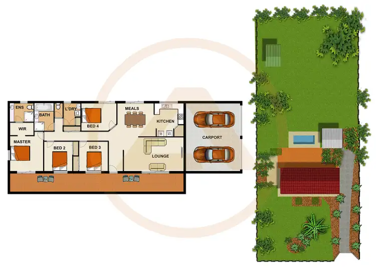 Floorplan of Homely house listing, 149-151 Carter Rd, Munruben QLD 4125