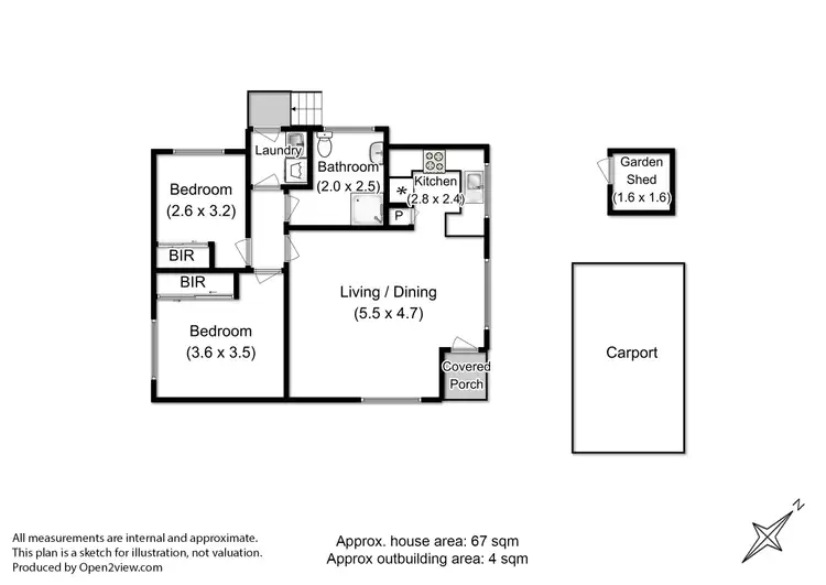 Floorplan of Homely house listing, Unit 3 53 Van Morey Road, Margate TAS 7054