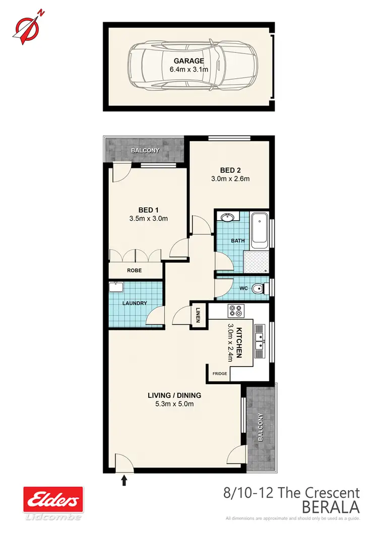 Floorplan of Homely apartment listing, 8 /10 The Crescent, Berala NSW 2141