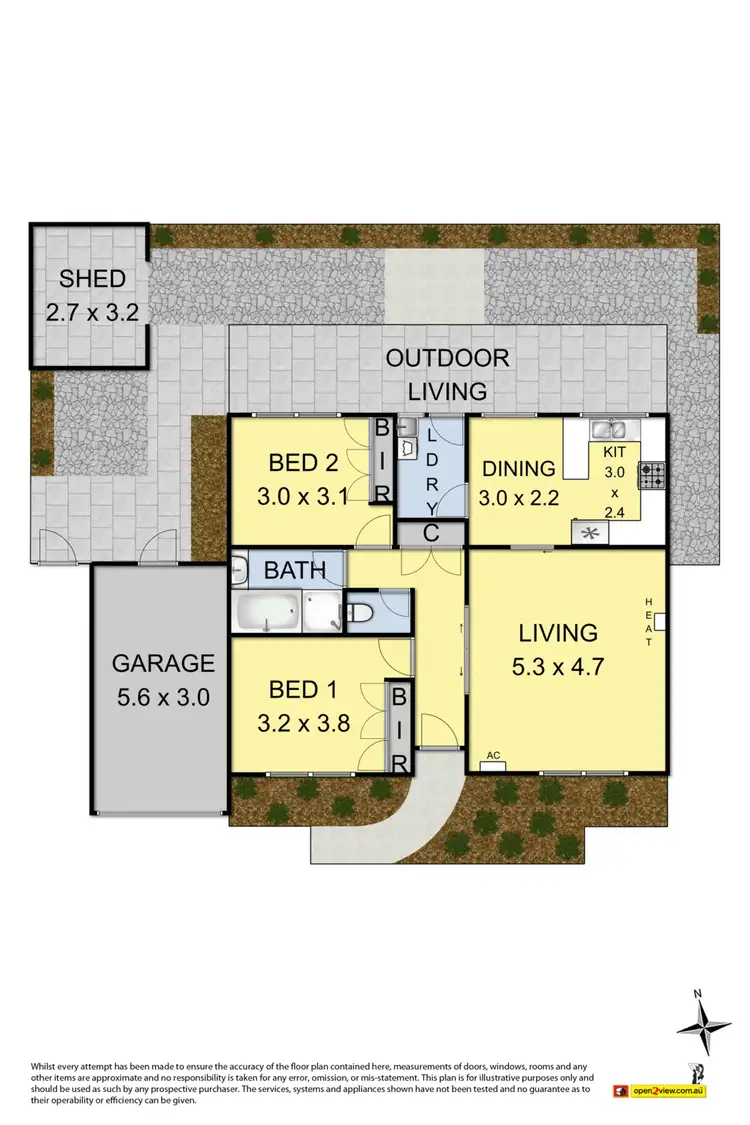 Floorplan of Homely unit listing, 2/32 David Street, Altona VIC 3018