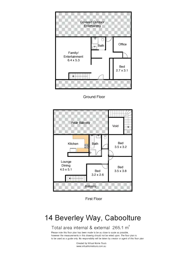 Floorplan of Homely house listing, 14 Beverley Way, Caboolture QLD 4510