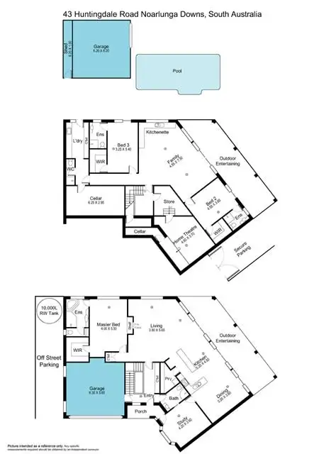 Floorplan of Homely house listing, 43 Huntingdale Rd, Noarlunga Downs SA 5168