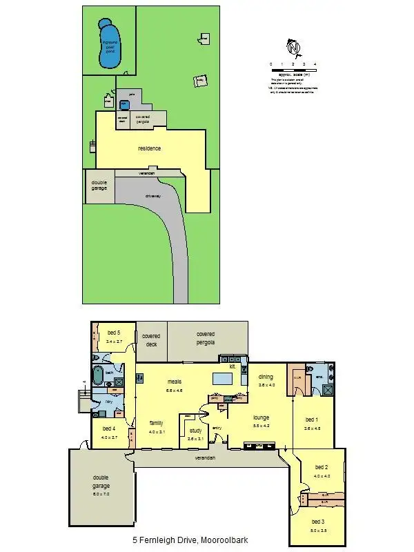 Floorplan of Homely house listing, 5 Fernleigh Drive, Mooroolbark VIC 3138