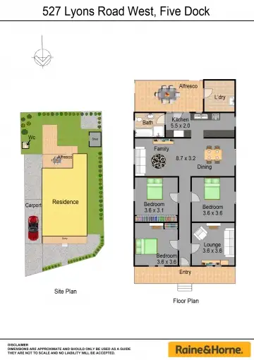 Floorplan of Homely house listing, 527 Lyons Road West, Five Dock NSW 2046