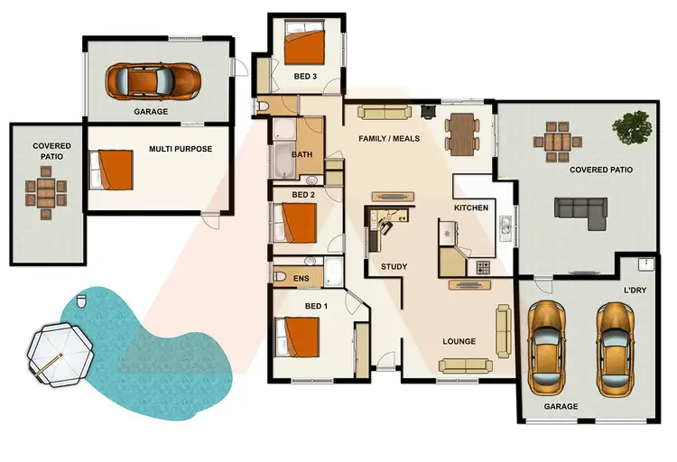 Floorplan of Homely house listing, 21 SOLANDRA CIRCUIT, Regents Park QLD 4118