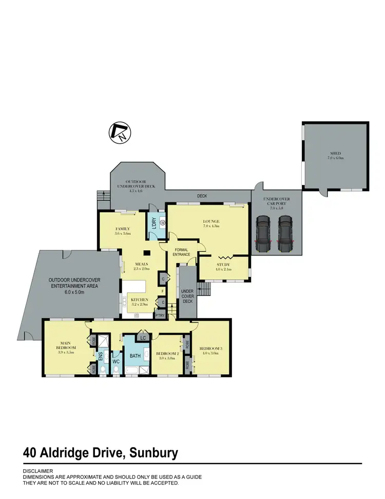 Floorplan of Homely house listing, 40 Aldridge Drive, Sunbury VIC 3429