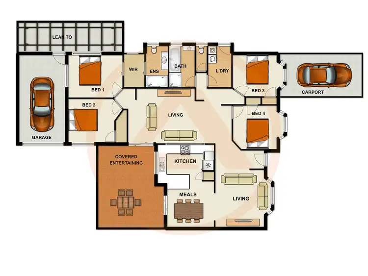Floorplan of Homely house listing, 2 LUTEA CLOSE, Regents Park QLD 4118