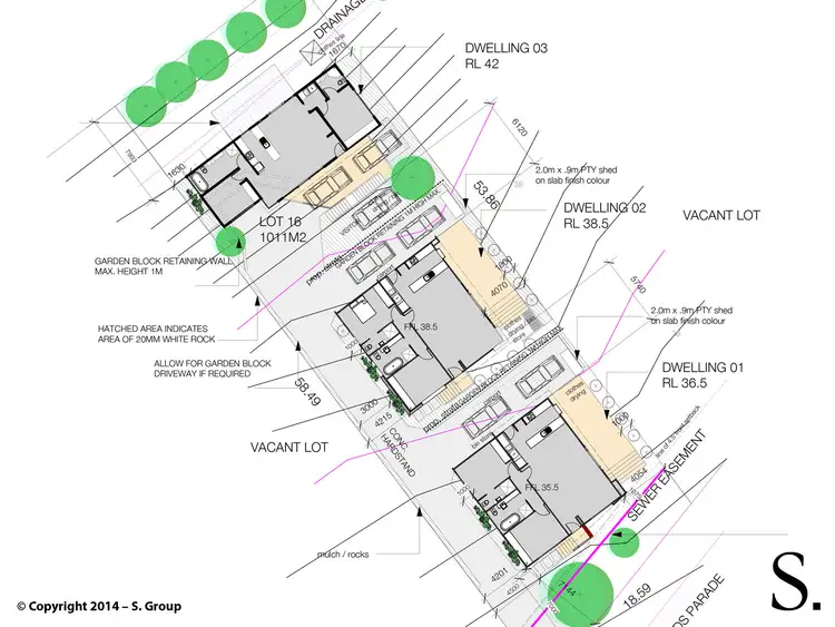 Floorplan of Homely land listing, Lot 16/62 Parklands Parade, Newnham TAS 7248
