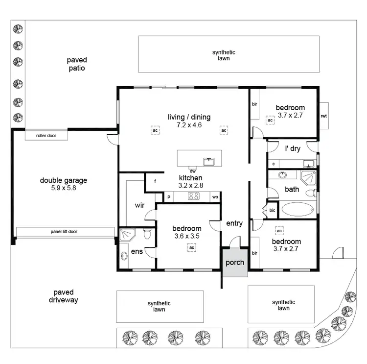 Floorplan of Homely house listing, 6 Errington Street, North Plympton SA 5037