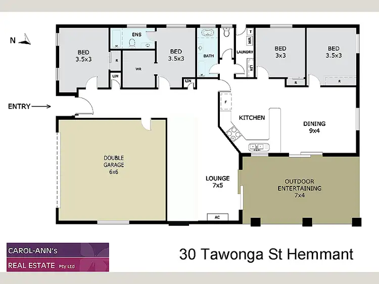 Floorplan of Homely house listing, 30 Tawonga Street, Hemmant QLD 4174