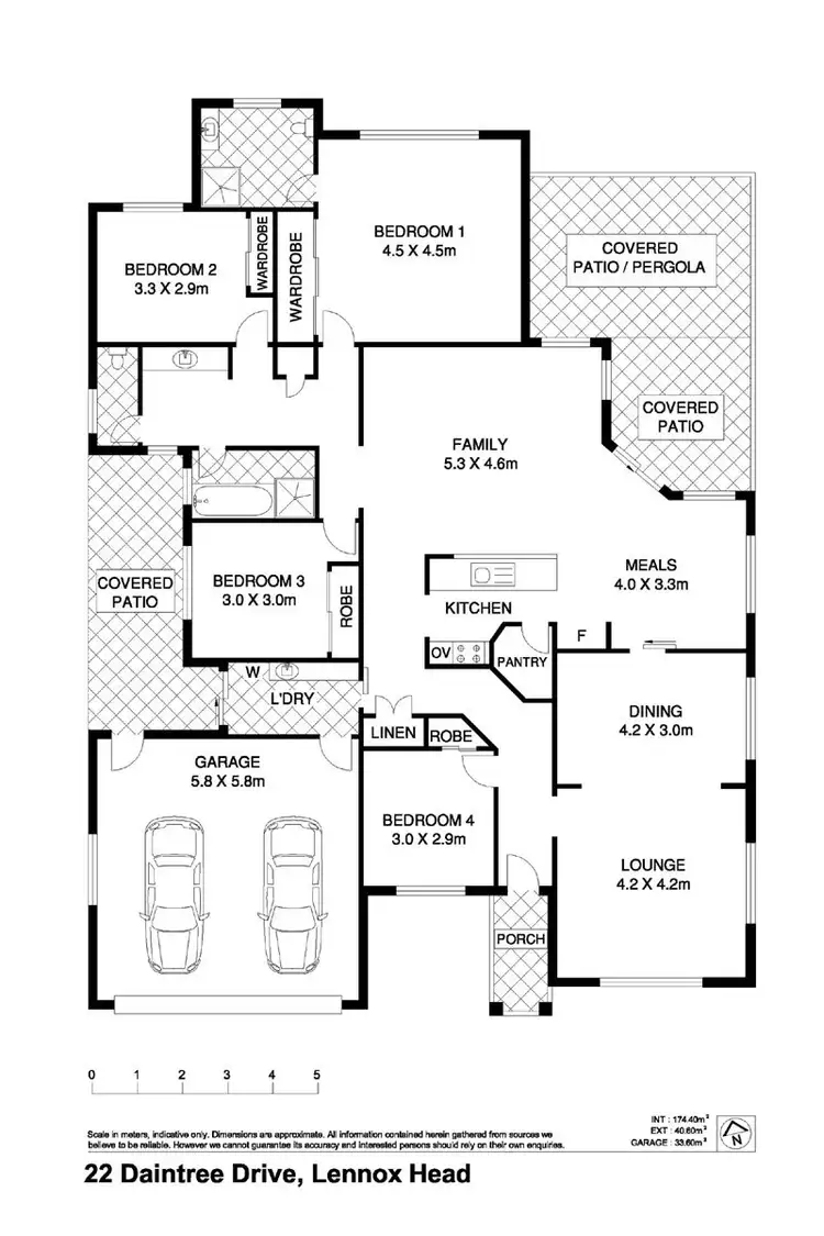 Floorplan of Homely house listing, 22 Daintree Drive, Lennox Head NSW 2478