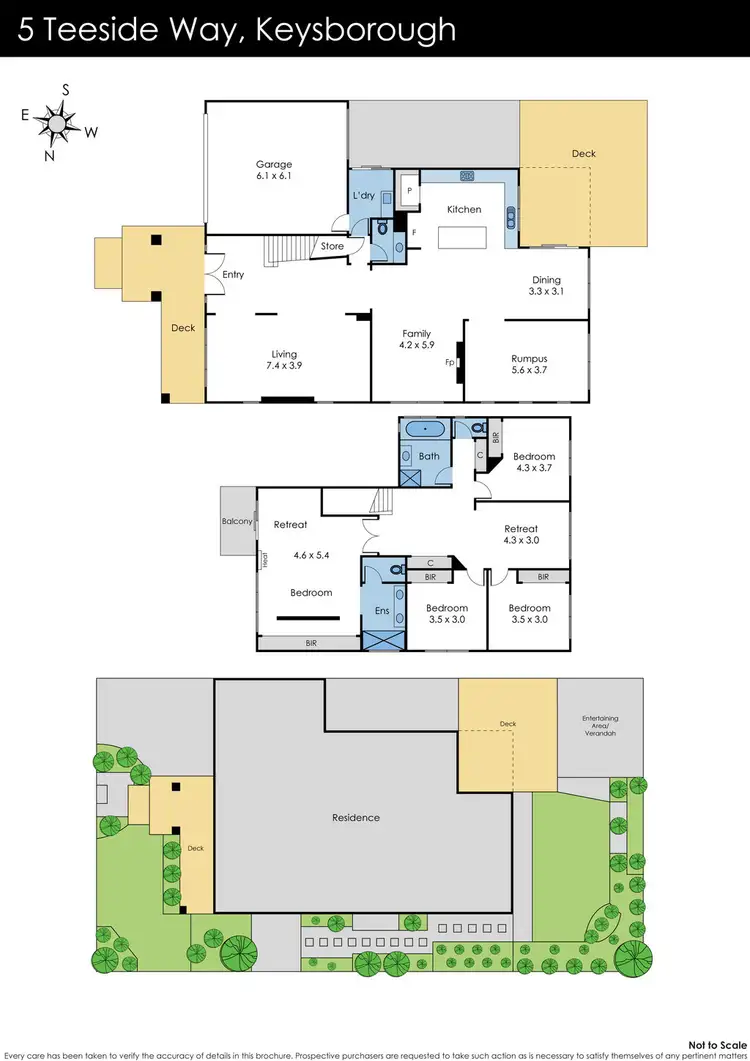 Floorplan of Homely house listing, 5 Teeside Way, Keysborough VIC 3173