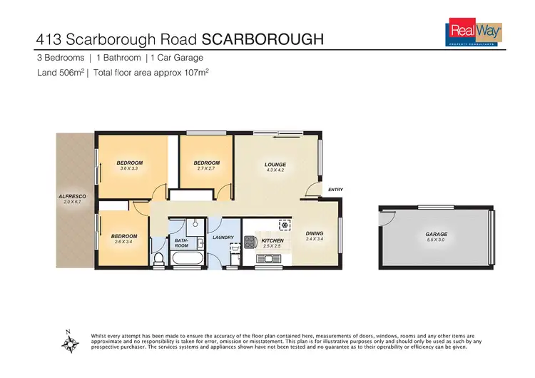 Floorplan of Homely house listing, 413 Scarborough Road, Scarborough QLD 4020