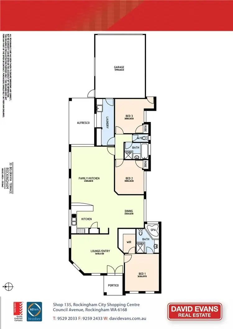 Floorplan of Homely house listing, 33 Belgravia Terrace, Rockingham WA 6168