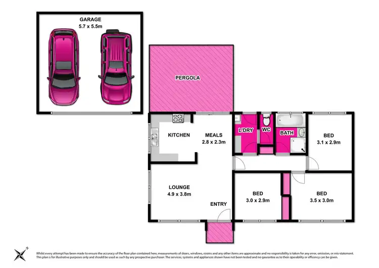 Floorplan of Homely house listing, 10 Niblett Court, Grovedale VIC 3216