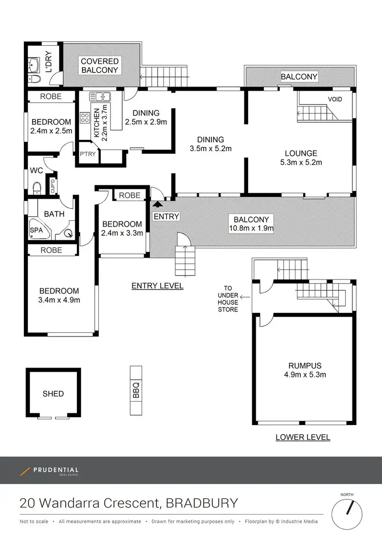 Floorplan of Homely house listing, 20 Wandarra Crescent, Bradbury NSW 2560