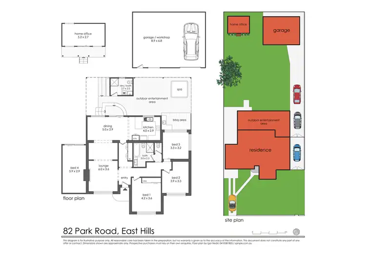 Floorplan of Homely house listing, 82 Park Road, East Hills NSW 2213
