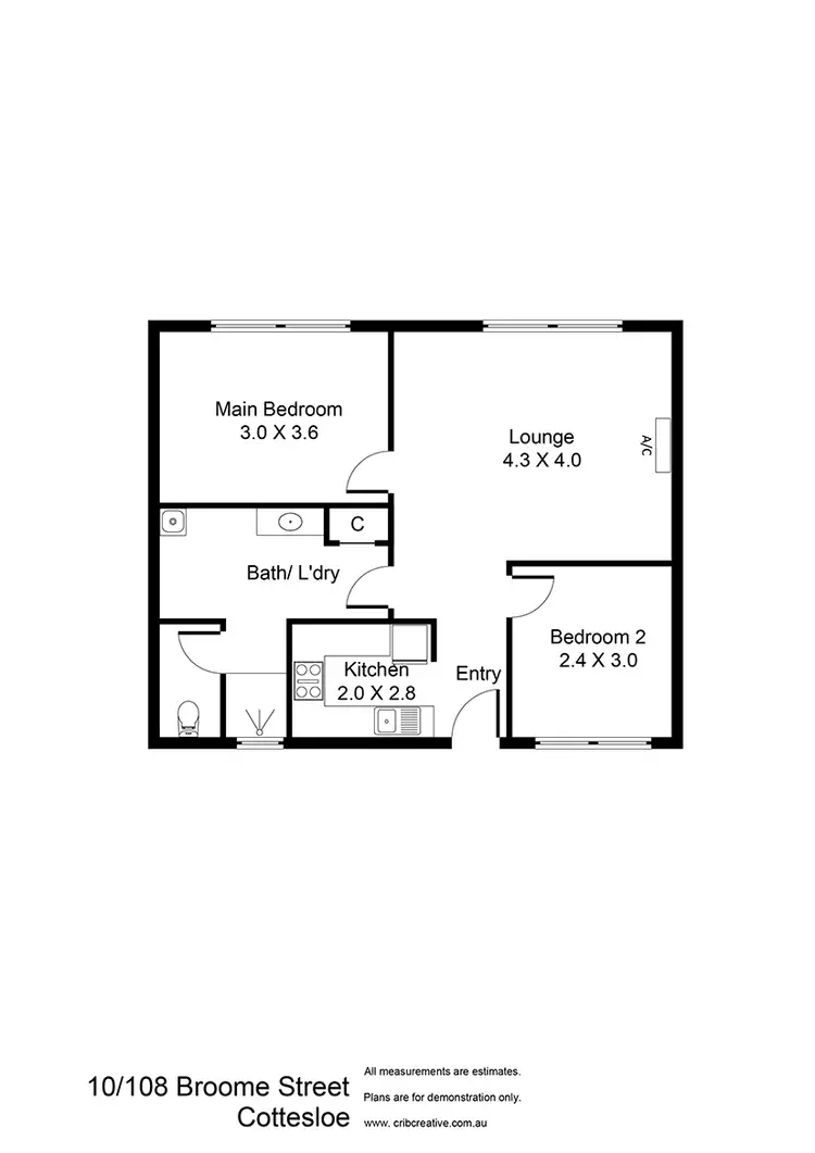 Floorplan of Homely house listing, 10/108 Broome Street, Cottesloe WA 6011