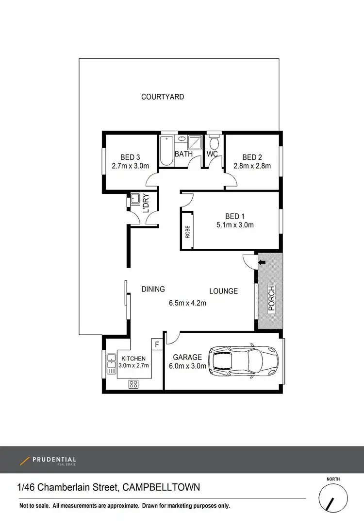 Floorplan of Homely house listing, 1/46 Chamberlain Street, Campbelltown NSW 2560