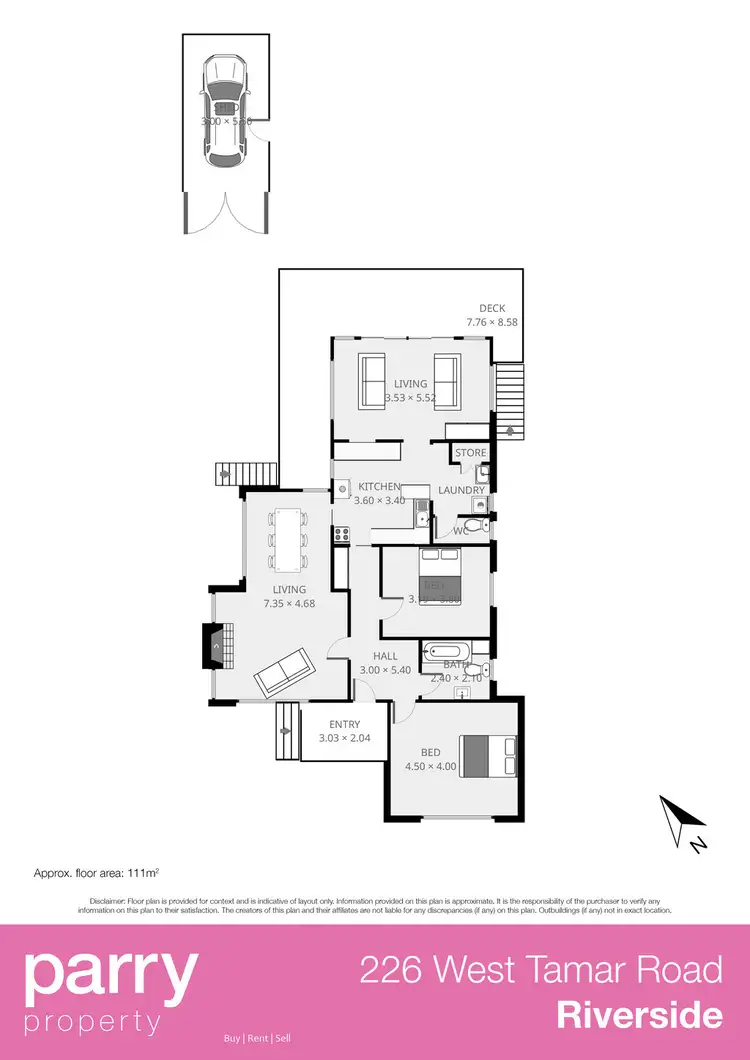 Floorplan of Homely house listing, 226 West Tamar Road, Riverside TAS 7250