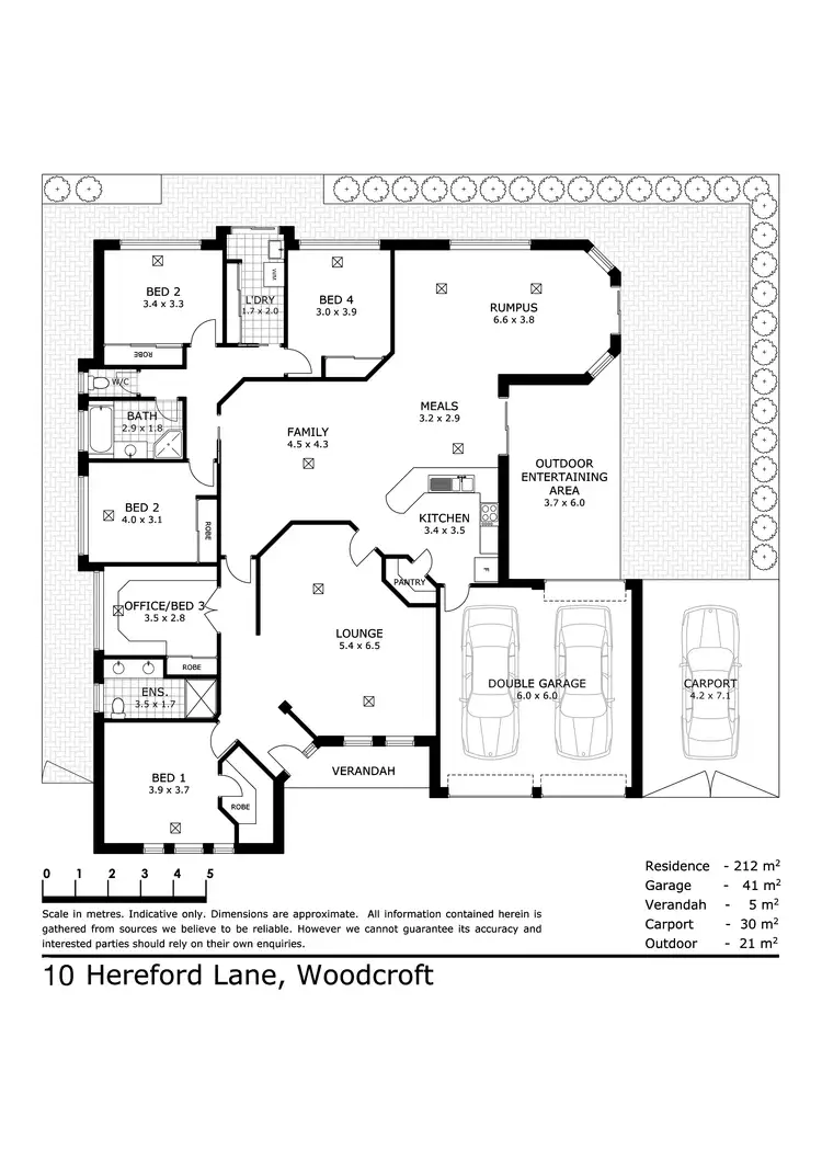 Floorplan of Homely house listing, 10 Hereford Lane, Woodcroft SA 5162