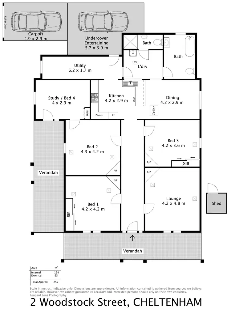 Floorplan of Homely house listing, 2 Woodstock Street, Cheltenham SA 5014