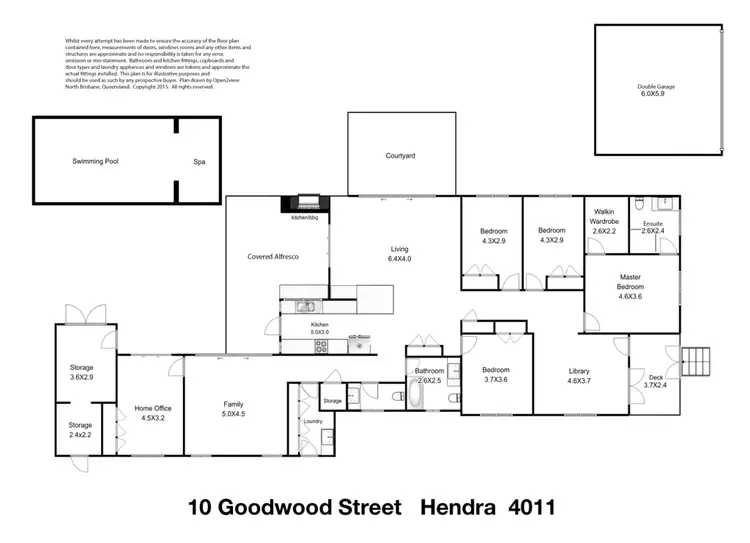 Floorplan of Homely house listing, 10 Goodwood Street, Hendra QLD 4011