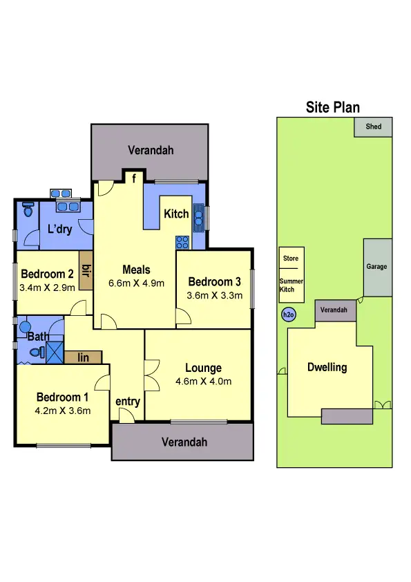 Floorplan of Homely house listing, 4 Dennis Street, Reservoir VIC 3073