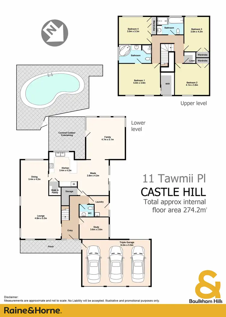 Floorplan of Homely house listing, 11 Tawmii Place, Castle Hill NSW 2154
