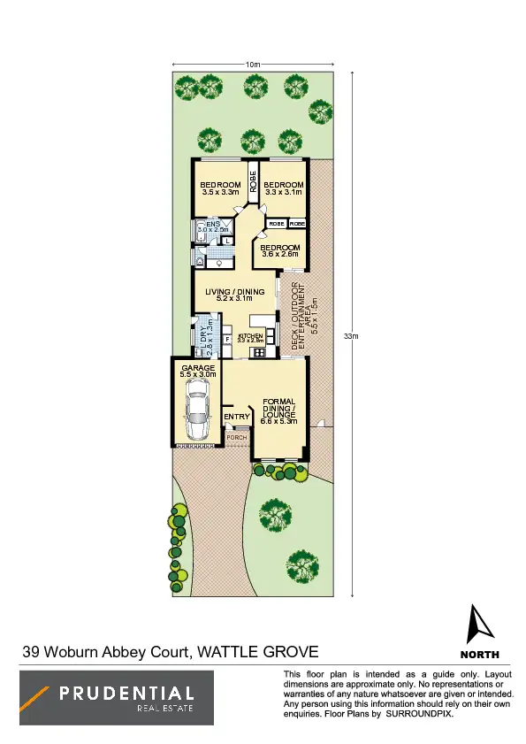 Floorplan of Homely house listing, 39 Woburn Abbey Court, Wattle Grove NSW 2173