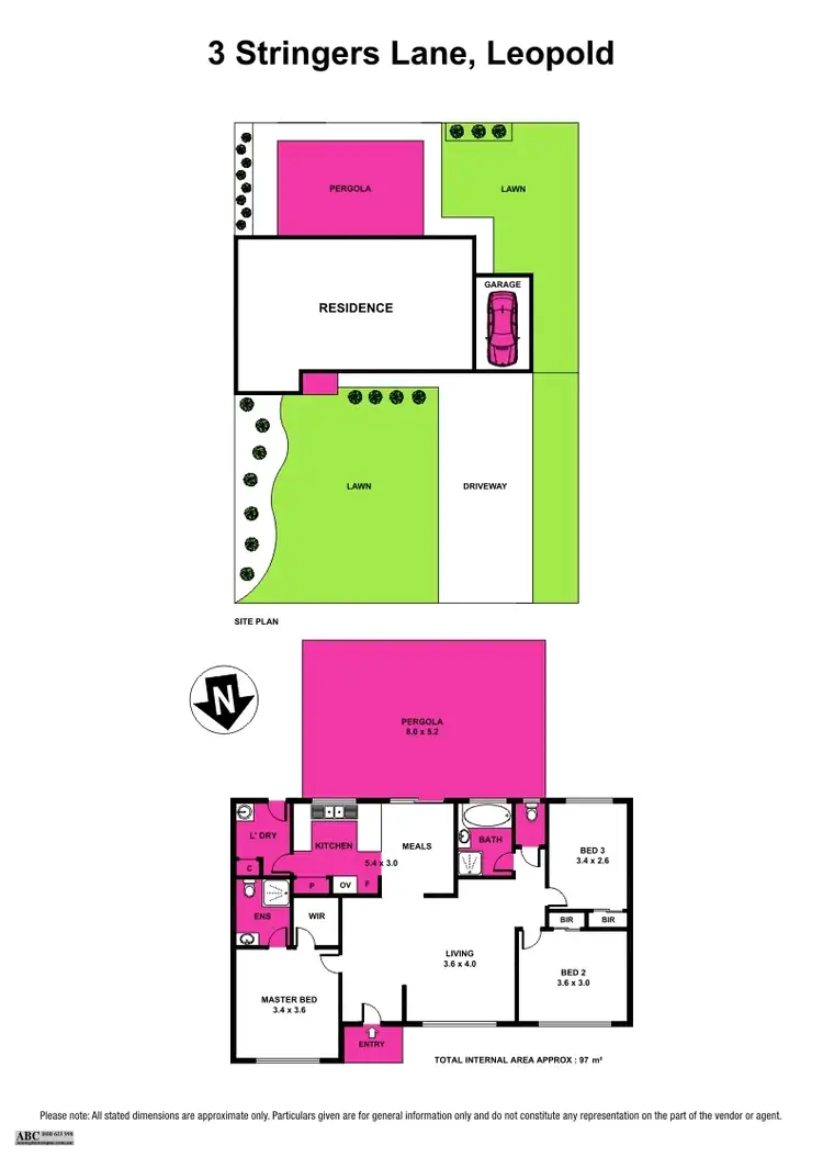 Floorplan of Homely house listing, 3 Stringers Lane, Leopold VIC 3224