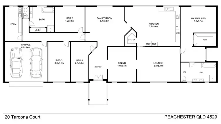 Floorplan of Homely house listing, 20 Taroona Court, Peachester QLD 4519