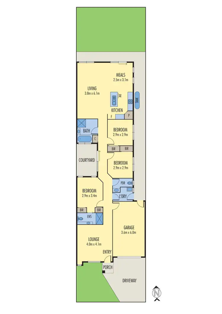 Floorplan of Homely unit listing, 1/8 Horseshoe Circuit, Truganina VIC 3029