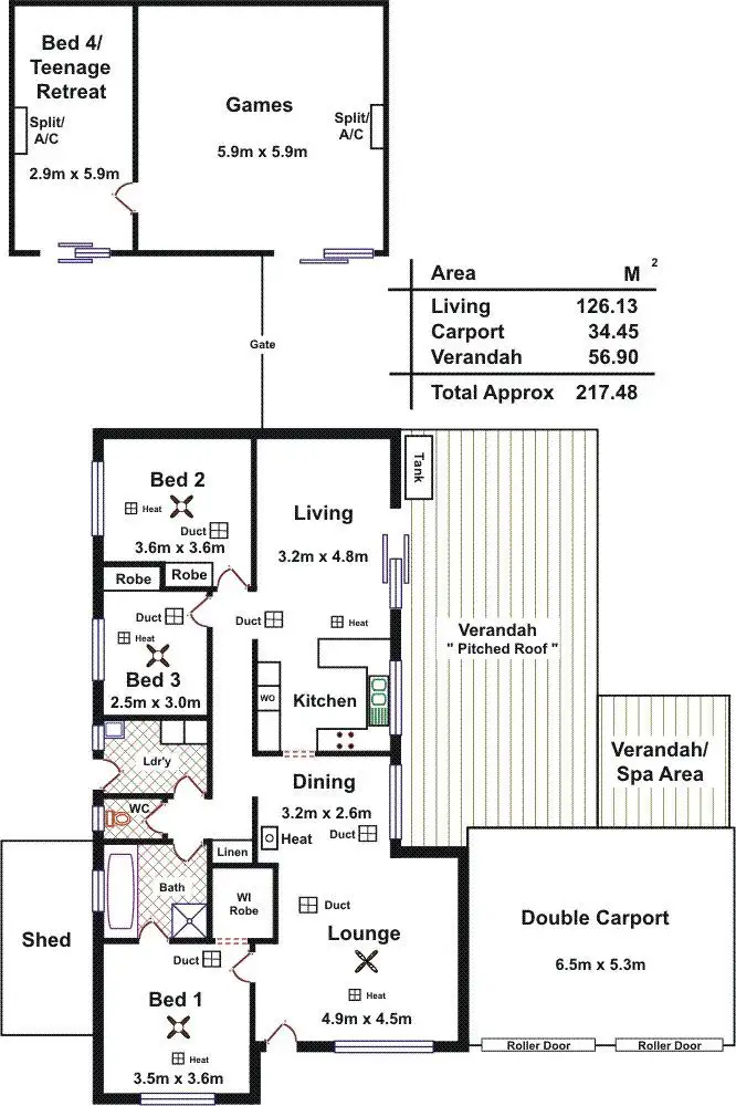 Floorplan of Homely house listing, 7 Currumbin Avenue, Blakeview SA 5114