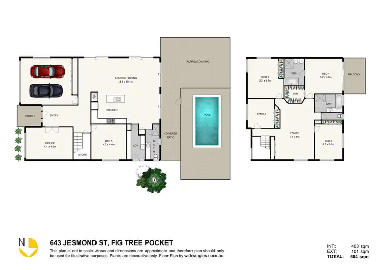 Floorplan of Homely house listing, 643 Jesmond Road, Fig Tree Pocket QLD 4069