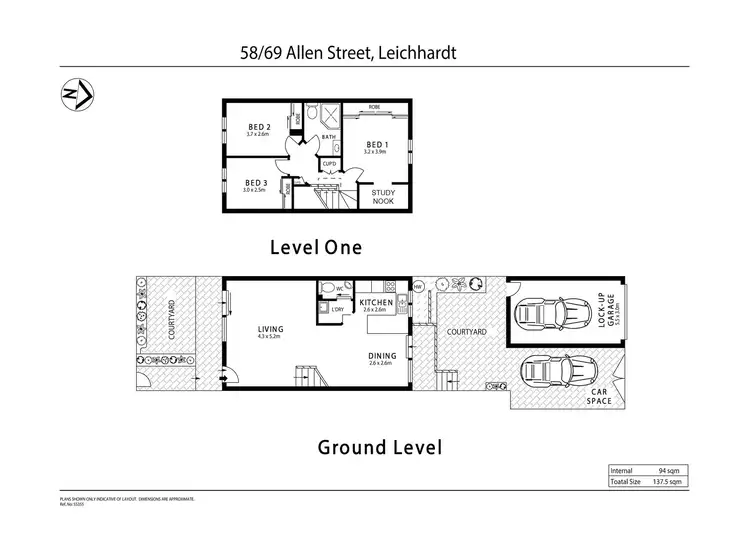 Floorplan of Homely townhouse listing, 58/69 Allen Street, Leichhardt NSW 2040