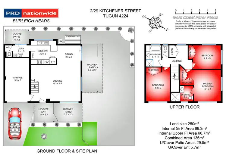 Floorplan of Homely semi-detached listing, 2/29 Kitchener St, Tugun QLD 4224