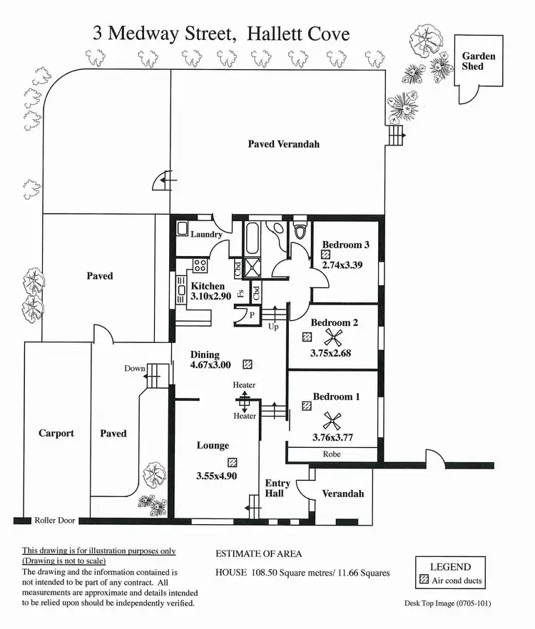Floorplan of Homely house listing, 3 MEDWAY STREET, Hallett Cove SA 5158