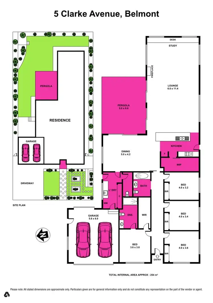 Floorplan of Homely house listing, 5 Clarke Avenue, Belmont VIC 3216