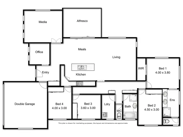 Floorplan of Homely house listing, 8 Plover Court, Highfields QLD 4352