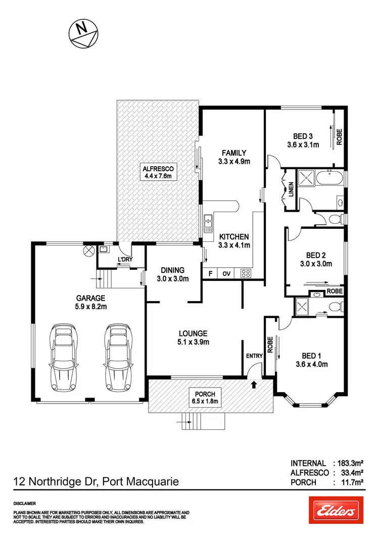 Floorplan of Homely house listing, 12 Northridge Drive, Port Macquarie NSW 2444