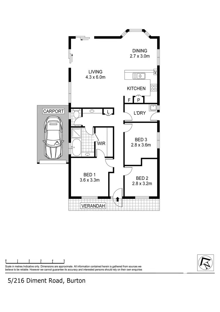 Floorplan of Homely house listing, 5/216 Diment Road, Burton SA 5110