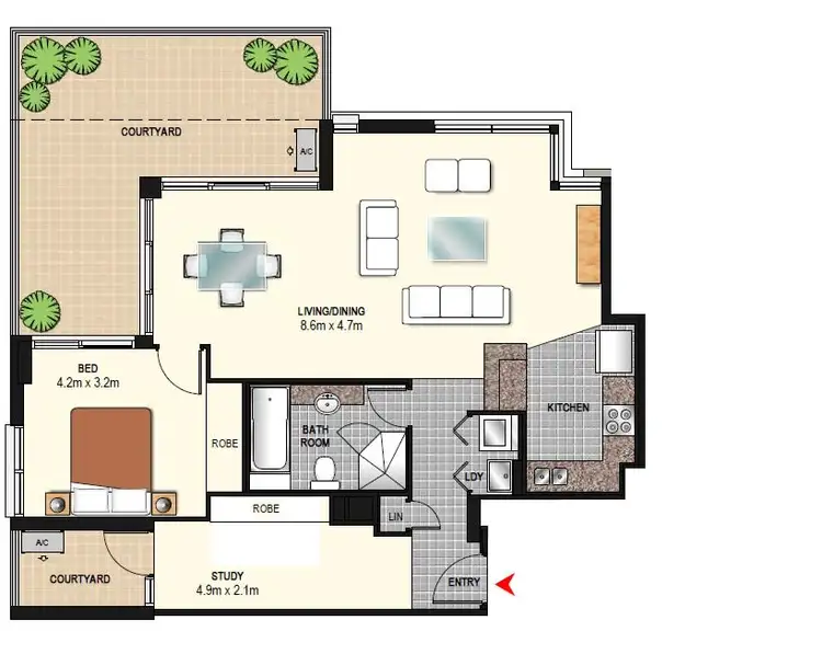 Floorplan of Homely apartment listing, 215/18-26 Church Avenue, Mascot NSW 2020