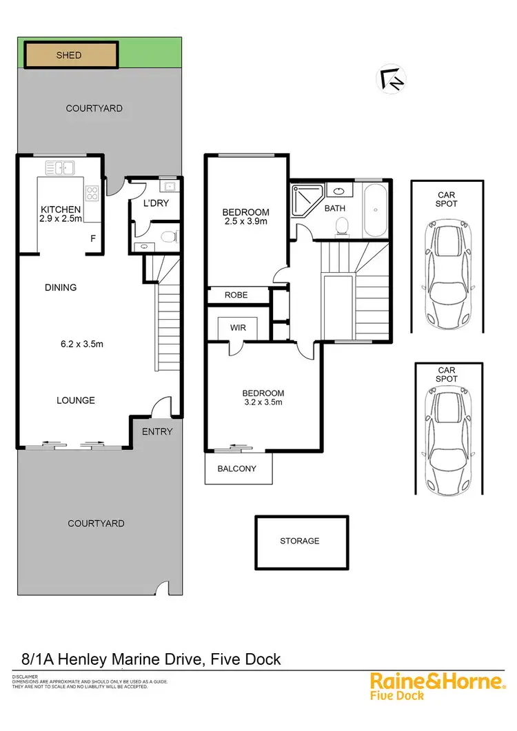 Floorplan of Homely townhouse listing, 8/1a Henley Marine Drive, Five Dock NSW 2046