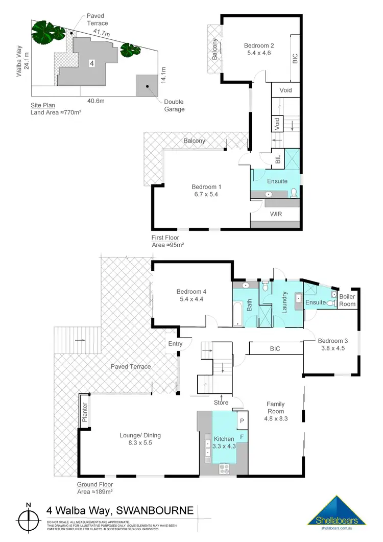 Floorplan of Homely house listing, 4 Walba Way, Swanbourne WA 6010