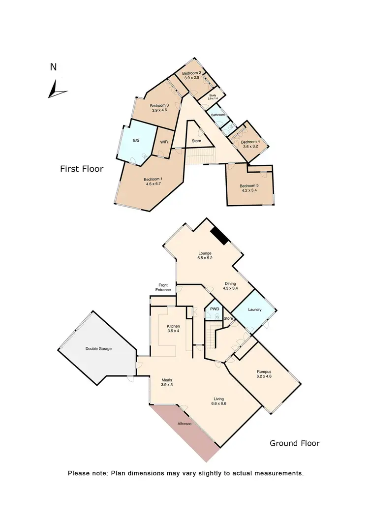 Floorplan of Homely house listing, 5 Elliott Street, Lake Wendouree VIC 3350