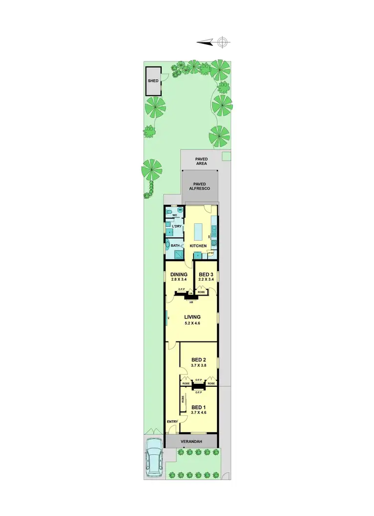 Floorplan of Homely house listing, 42 Fitzgerald Road, Essendon VIC 3040