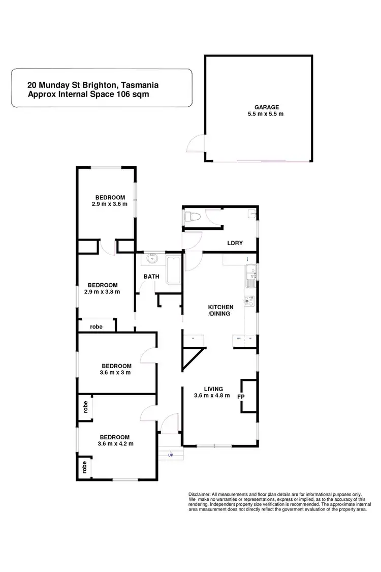 Floorplan of Homely house listing, 20 Munday Street, Brighton TAS 7030