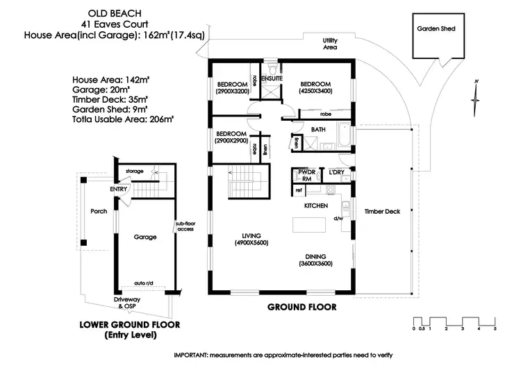 Floorplan of Homely house listing, 41 Eaves Court, Old Beach TAS 7017