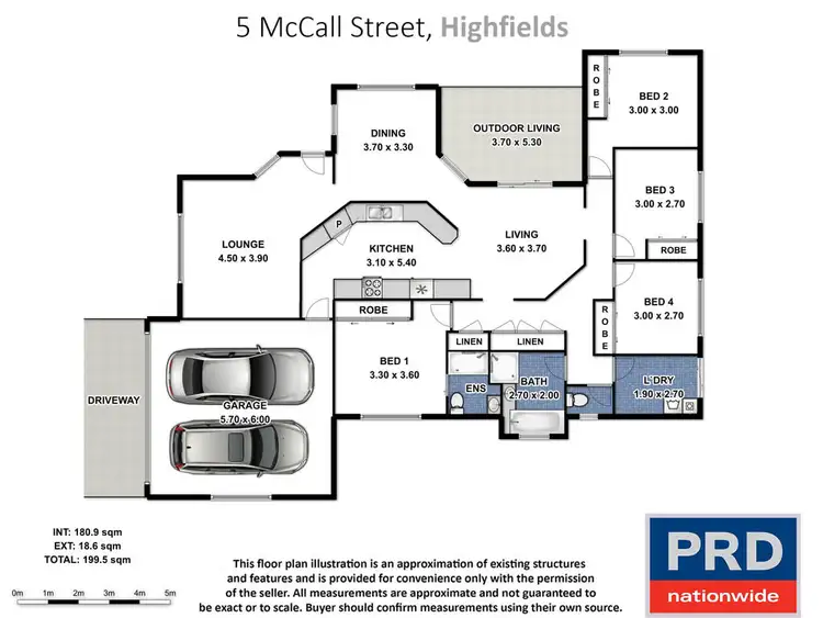 Floorplan of Homely house listing, 5 McCall Street, Highfields QLD 4352